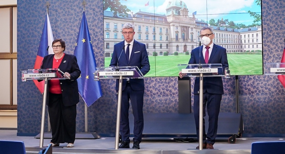 Tisková konference po jednání vlády, 20. září 2021.