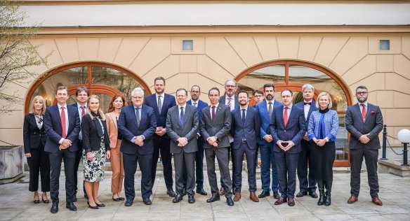 Digital9+ countries met in Prague to discuss the Transatlantic cooperation in the digital area, 29 March 2022.