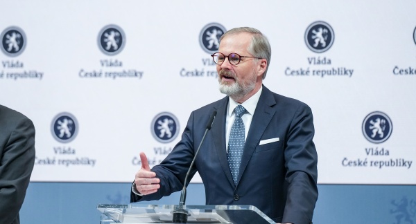 Hlavní body jednání vlády shrnul na tiskové konferenci premiér Petr Fiala, 8. ledna 2025.