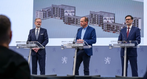 Ve Strakově akademii proběhla tisková konference k dostupnému nájemnímu bydlení, 6. února 2025.