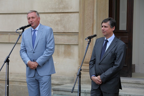 Zakončení českého předsednictví na zahradě Strakovy akademie / Meeting at the close of the Czech Presidency at the Government Office, 30.6.2009