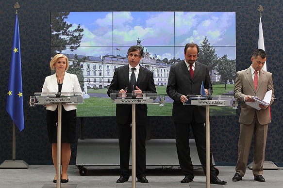 Tisková konference po jednání vlády