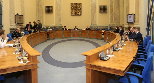 Před jednáním vlády v pátek 11. ledna 2019.