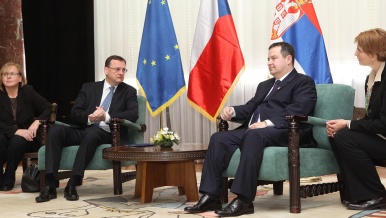 Premiér Petr Nečas navštívil Srbskou republiku, 17. prosince 2012