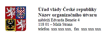 Úřad vlády ČR bude mít nový jednotný vizuální styl