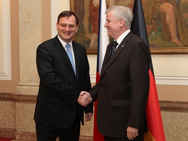 Petr Nečas a Horst Seehofer