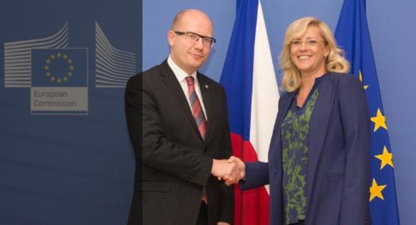 Premiér Bohuslav Sobotka uzavřel 11. června 2015 v Bruselu proces úspěšného schválení všech českých operačních programů. Zdroj: European council.