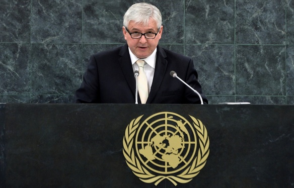 Projev premiéra Jiřího Rusnoka na zahájení 68. zasedání Valného shromáždění OSN, New York, 27. září 2013.