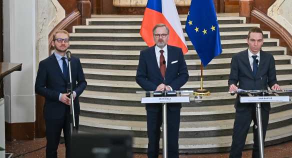 Premiér Petr Fiala navštívil Ministerstvo pro místní rozvoj