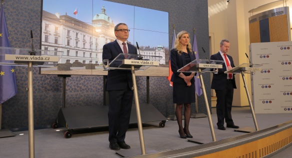 Tisková konference po jednání vlády, 15. února 2017.