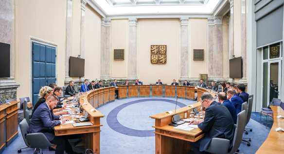 Národní ekonomická rada vlády se sešla k jednání ve Strakově akademii, 23. srpna 2022.