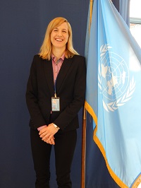 Barbora Jakobse - z Norska - na zasedání na CSW v New Yorku