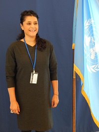 Yalila Castro - z Norska - na zasedání na CSW v New Yorku 