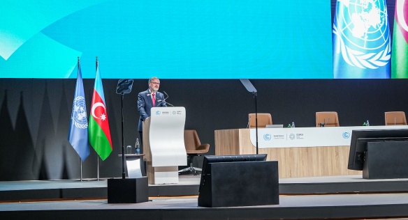 Projev premiéra Petra Fialy na klimatické konferenci COP29 v Baku